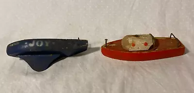 JOY Vintage Wooden Toy Boats Pair S-50 • $25