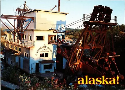 6X4 Postcard - Alaska - Gold Stream Dredge No. 8 Just North Of Fairbanks • $4.88