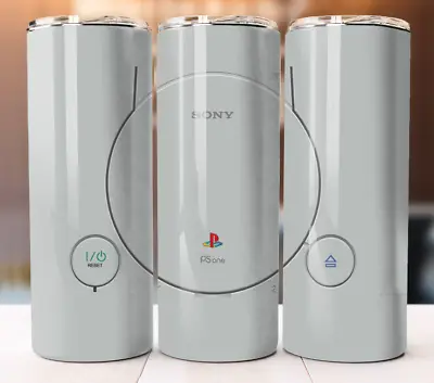 Sony Play Station Retro Gaming Tumbler Tumbler 20oz Cup Mug Stainless • $19.95
