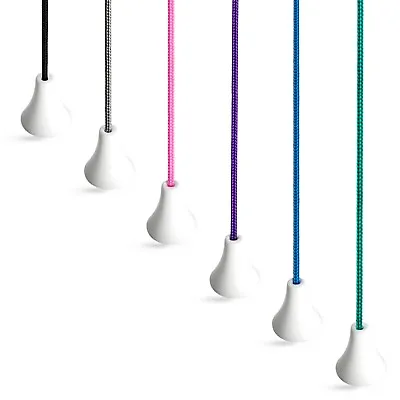 Pull Cord Strings Bathroom Ceiling Switch Bright Fun Cord Colours • £3.59