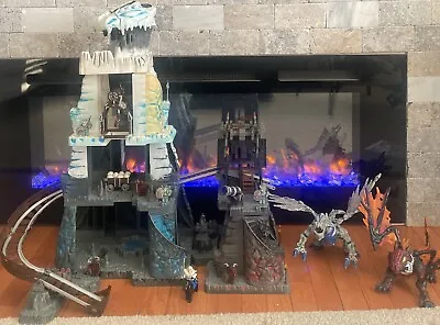 Mega Bloks Fire And Ice 9858 Dragon Mountain With Dragons And Figures • $150