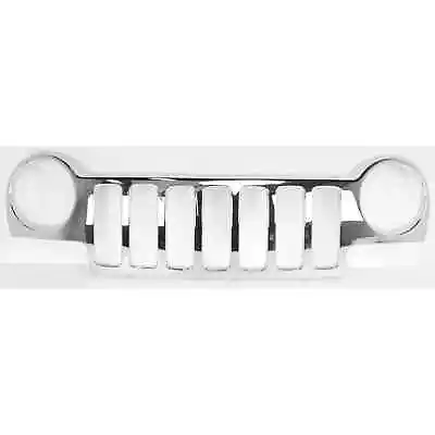Grille Shell For 2002-2004 Jeep Liberty Chrome Plastic • $126.99