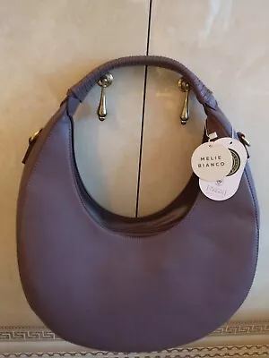 Melie Bianco Vegan Leather Hobo Crossbody. In Lilac • $79.99