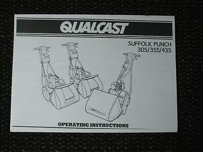 Qualcast Suffolk Punch 30s 35s 43s Operating Manual Care Repair Spec Parts • £9.99