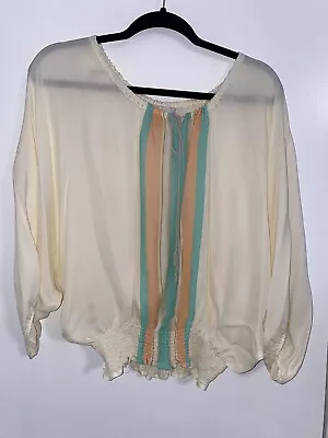 Madison Marcus Women's Size S 3/4 Sleeve Silk Top • $28.99