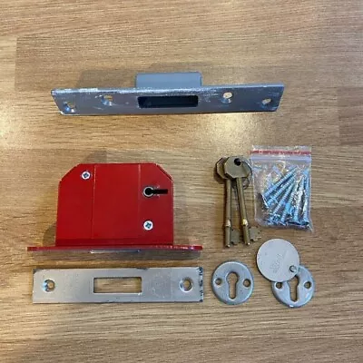 5 Lever Mortice Deadlock  Door Lock ERA Good Used Condition • £0.99