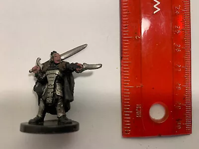 D&D Minis - Half-Orc Fighter  No Card - Harbinger 43/80 - C - WotC • £2.94