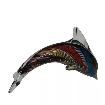 Dynasty Gallery Dolphin Rainbow Paperweight Glass Figurine Heirloom Collectibles • $21.97