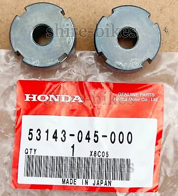 NEW GENUINE Honda Handlebar Knob Retaining Nuts (Pair) Z50M Z50A K0-K9 Z50J1 • $29.05