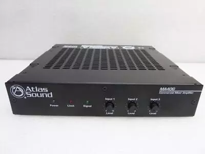 Atlas Sound MA40G Comercial Mixer Amplifier 3 Channel 40Watt Balanced MicLineTel • $39.99