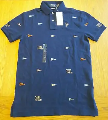 Bnwt 100% Authentic Ralph Lauren Navy Polo T-shirt - Extra Small Xs - Rrp £74.99 • £39.99