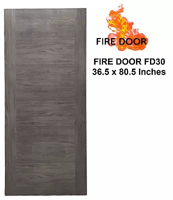 ✅ Branded Heavy Duty 36.5 X 80.5 In Grey Smooth Internal Fire Rated Door 🔥FD30 • £95.99