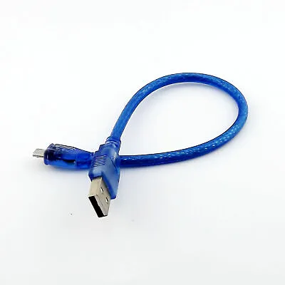 USB 2.0 Type A Male To USB Micro B 5 Pin Male Plug Data Adapter Cable Blue 1FT • $1.23