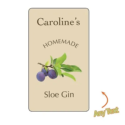 £3.24 • Buy Sloe Gin BOTTLE LABELS WINE HOME MADE BREW PERSONALISED STICKERS Christmas 1185
