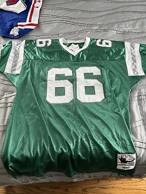 Mitchell And Ness Bill Bergey Eagles Jersey #66 1980 Size 56 • $225