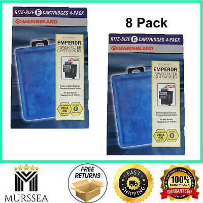 MarineLand Emperor Bio-Wheel Replacement Power Filter Cartridges Size E  8 Pack • $38.45