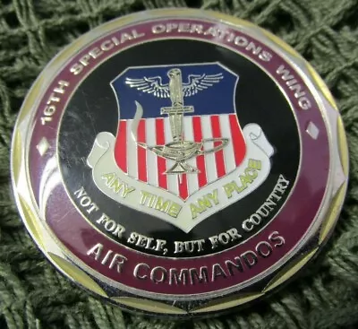 Usaf 16th Special Operations Wing Air Commandos First Sergeant Challenge Coin #1 • £99.99