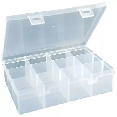 SMALL CRAFT STORAGE CONTAINER 12 Compartment Bin Box Plastic Bead Storage • $12.32