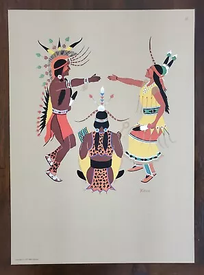 Rare Native American Indian Print By Steven Mopope • $35
