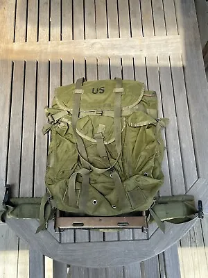 Vintage US Military Alice LC-1 Nylon Field Pack Backpack Medium W/ Metal Frame • $139.95
