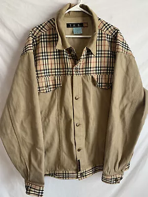 Vintage The Hip-Hop Elements Denim And Plaid Jacket Men’s Size 2XL Russia Rap • $49