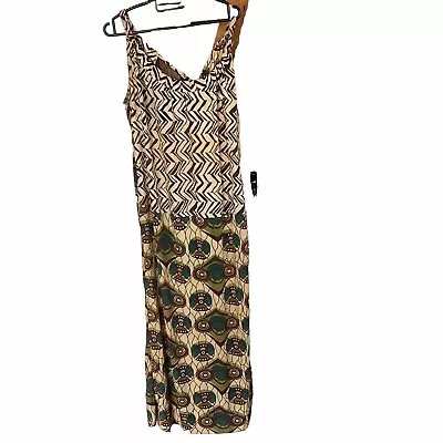 Marni For H&m Rare Retro 60's Boho Ethnic Silk Maxi Dress Uk 8 Used • £25