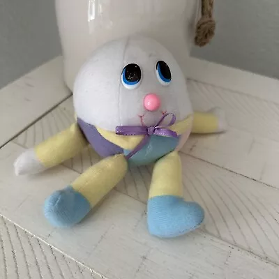 Commonwealth Humpty Dumpty Baby Boy Vintage 1991 90s Small Plush Easter Egg Doll • $8.39