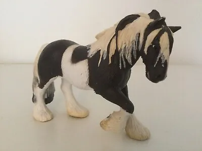 £14 • Buy Schleich Brown & White Retired Shire Horse 2003 Tinker The Farm Mare 13279