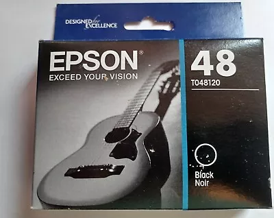 Genuine Epson 48 Black Noir Ink In Box T048120 Expires 01/2019 • $14.95