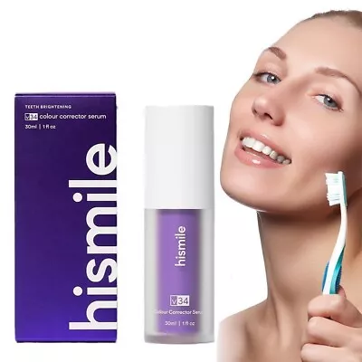 Hismile Purple Toothpaste For Teeth Whitening V34 Color Teeth Cleaning Corrector • $12.98