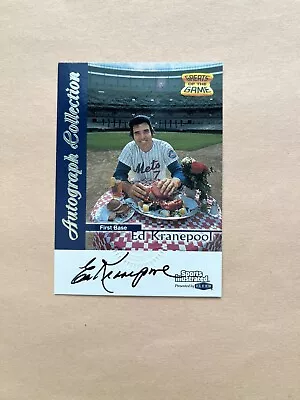 1999 Fleer Sports Illustrated New York Mets Ed Kranepool Autograph NRMT. • $16