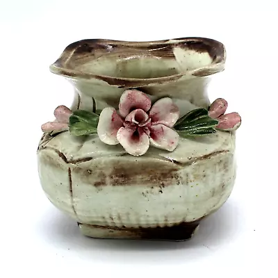 Vintage Capodimonte Porcelain Floral Vase Handmade In Italy • £11.40