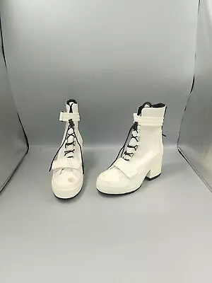 NEW Converse GR82 Platform Boots UK 3.5 EU 36.5 White Heeled Lace-Up RARE • £14.99