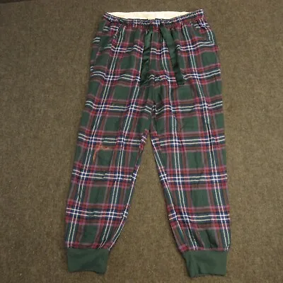 Hollister Sleepwear Pants Leggings Womens Large Stretch Pajama Drawstring Green* • £19.23