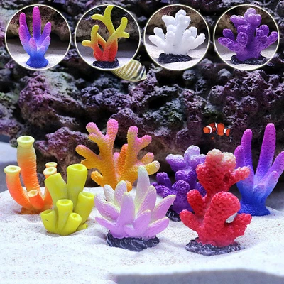 $1.79 • Buy Fish Tank/Resin Coral Aquarium Underwater Artificial Sea Plants Decor Supplies