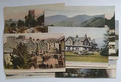 Abraham's Series Postcards X 16 - Lake District Scenes - Keswick - Bowness Etc • £20.80