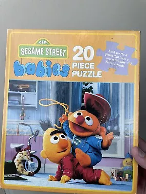 Vintage 1992 Hasbro Sesame Street Babies 20 Piece Puzzle • $20