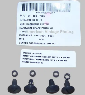 GENTEX  MICH ACH LWH Helmet 4 Point Chin Strap Hardware Screw Nut 4 Pack Set USA • $9.90