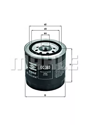 MAHLE Oil Filter For FIAT LADA INTERNATIONAL HARV. FSO LANCIA SEAT 124 4286052 • $5.96