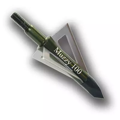 New Muzzy 3 Blade Fixed Blade Broadhead 6 Pack 100 Grain Model# 225 • $39.95