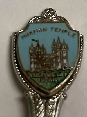 Mormon Temple Salt Lake City Utah Vintage Souvenir Spoon Collectible • $3.95