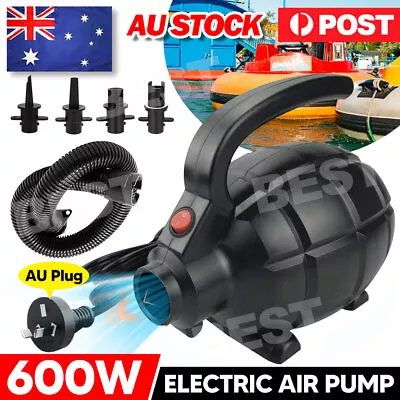 600W Electric Air Track Pump Inflatable Airtrack Gymnastics Tumbling Mat Floor • $36.95