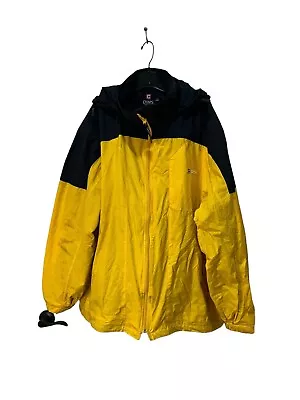 Chaos Yellow And Blue Raincoat Hooded Windbreaker Mens Sz Xxl • $27