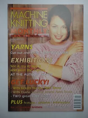 £3 • Buy Machine Knitting Monthly Magazine.  Patterns/Charts.  Sept 96
