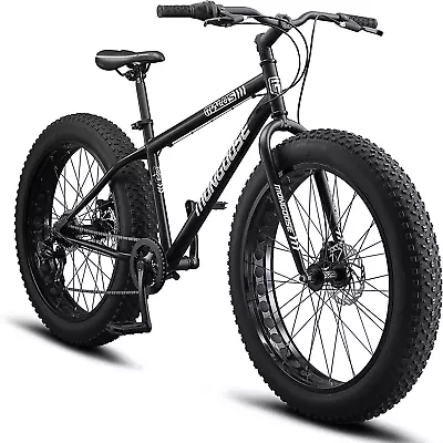 Mongoose Malus Mens And Women Fat Tire Mountain Bike 26-Inch Bicycle Wheels 4- • $415.39