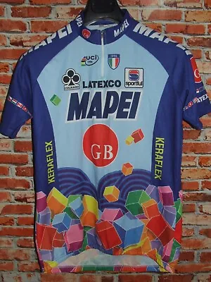 Mapei Latexco SPORTFUL Bike Cycling Jersey Shirt Maillot Cyclism Size • $31.77