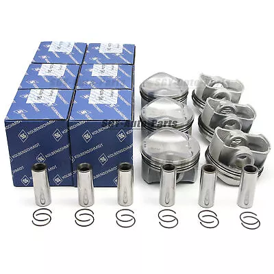 OEM MAHLE 6x Pistons & Rings Set Φ84.51mm For AUDI A4 A6 A8 Q5 Q7 S4 S5 3.0T • $367.35