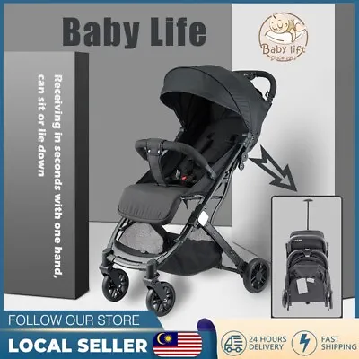 $129.88 • Buy Portable Pram Travel Foldable Infant Lightweight Carry On Plane Baby Stroller AU