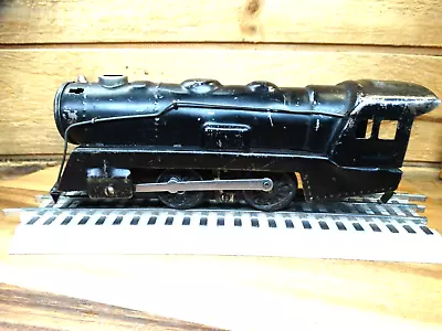 MARX O27 Pressed Steel 0-4-0 Steam Locomotive Engine 898 W/ Working Headlight. • $34