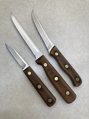$29.99 • Buy 3 Vintage Chicago Cutlery Knives, 3  Paring 100S, 4  Steak 103S, 5  Boning 62S